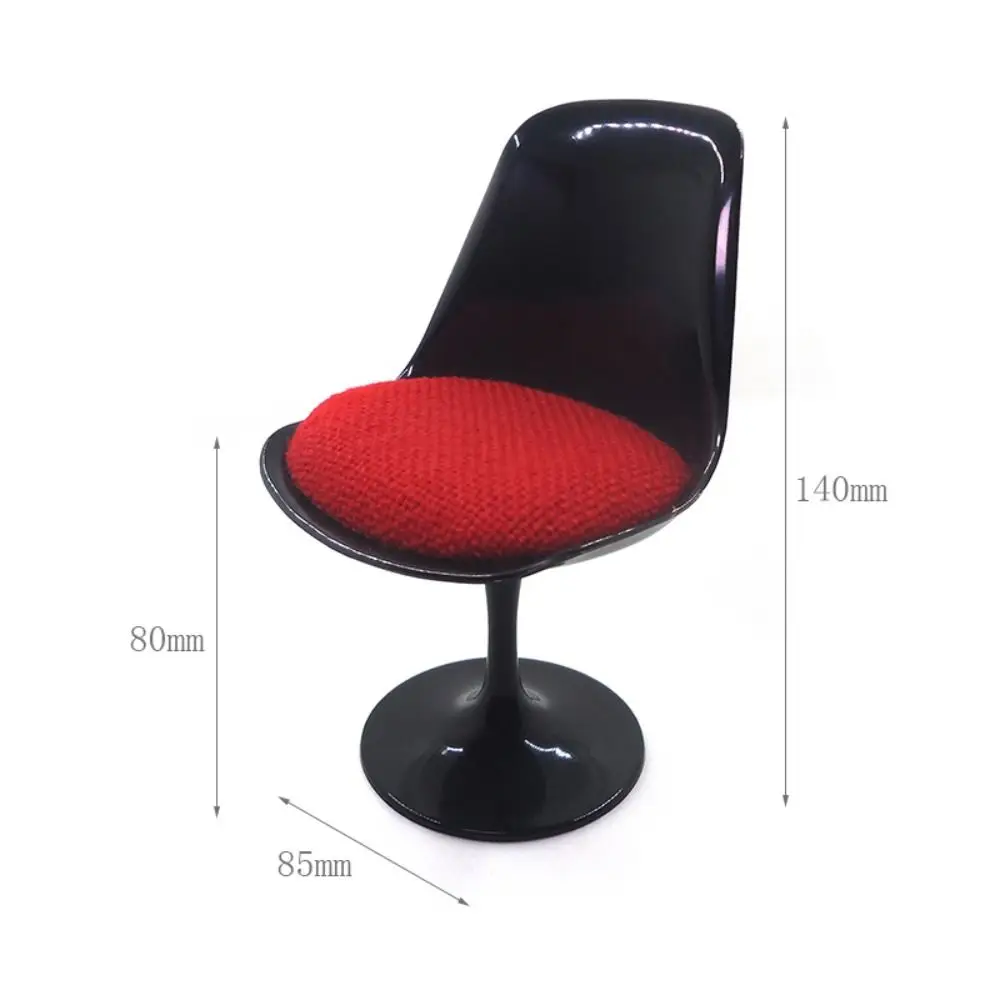 1/6 Scale Doll Round Legged Chair Doll Accessories Scene Model Miniature Rotating Leisure Chair Platic Photo Props