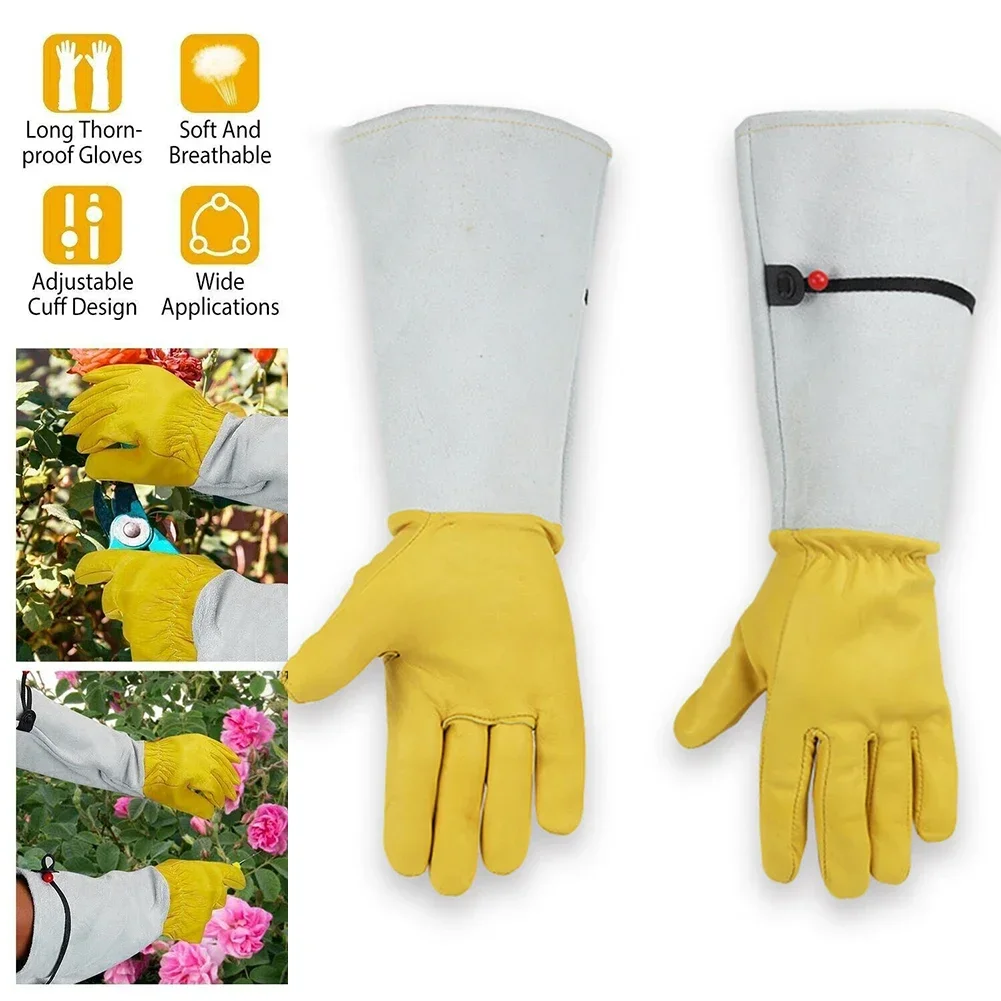 Pruning Gloves 2pcs Rose Pruning Gardening Thorn Proof Garden Tools