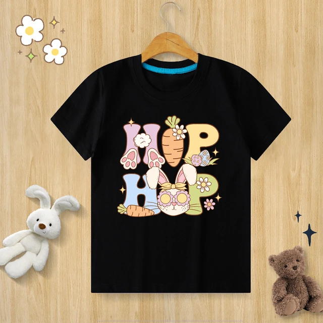 어린이를 위한 즐거운 부활절 축하 티셔츠