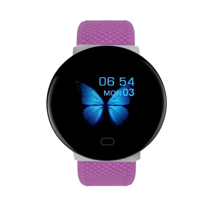 D19 Color Screen Smart Watch Heart Rate Blood Pressure Call Information With Bluetooth Connection Mobile Phone Men Women Watches 