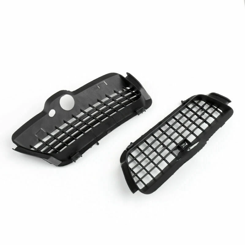 Sleek Black Car Fog Light Bumper Grille