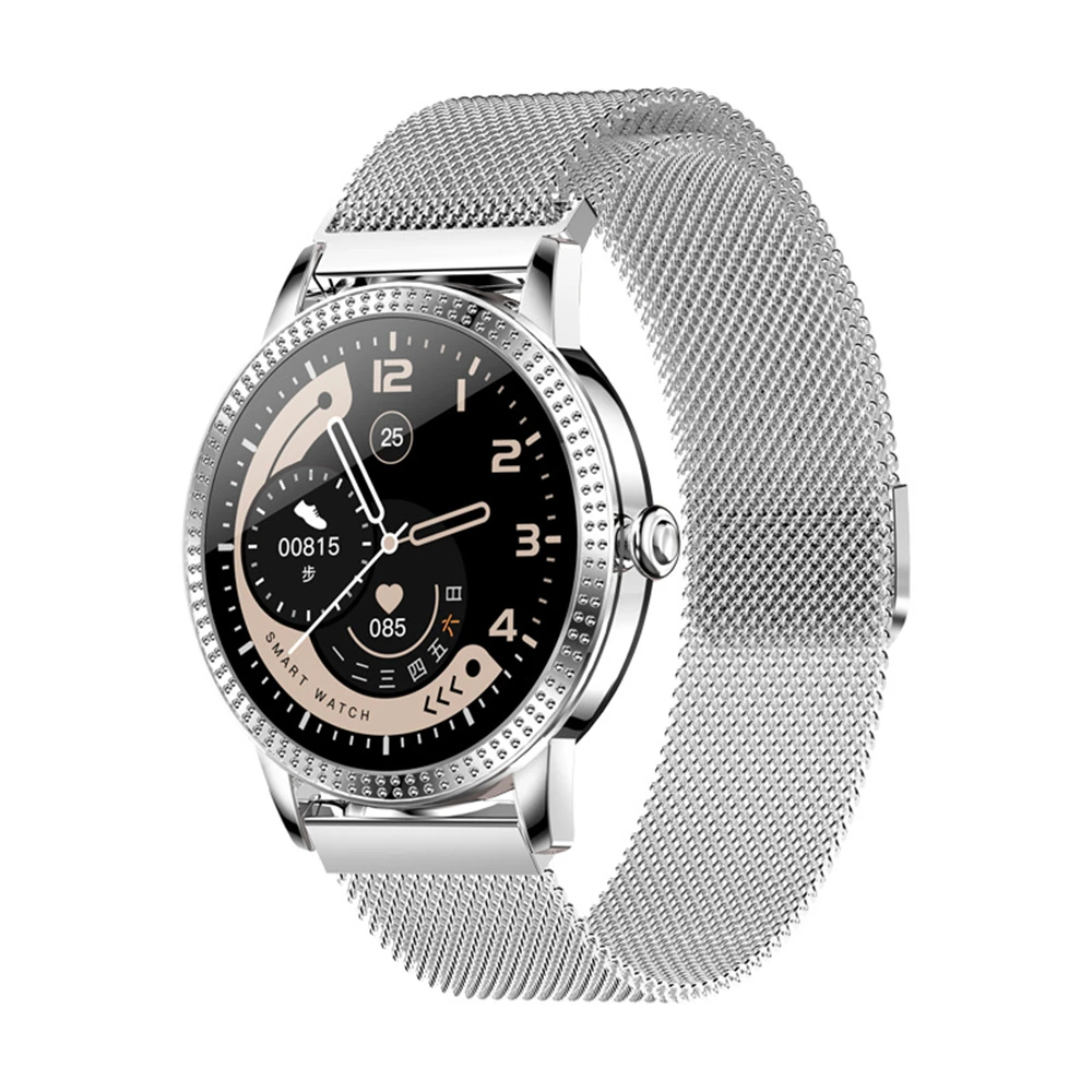 CF18P Men Women Fashion Smart Watch Full Touchscreen Waterproof Pedometer Heart Rate Blood Pressure Reminder Couple Smartwatch 