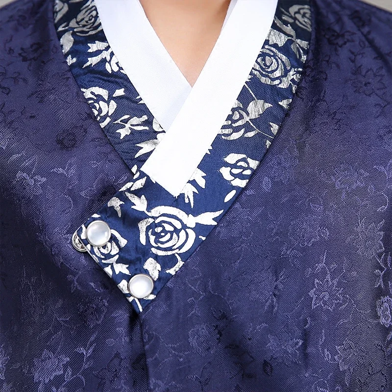 Boy Korean Traditional Costumes Child Hanbok Clothing with Hat Korean Ancient Costume Children Performance Dance Clothes