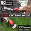 20V Cordless Hedge Trimmer,Handheld Grass Cutter, Hedge Shear for Garden, Lawn(2.0Ah Battery and Charger Included) 3