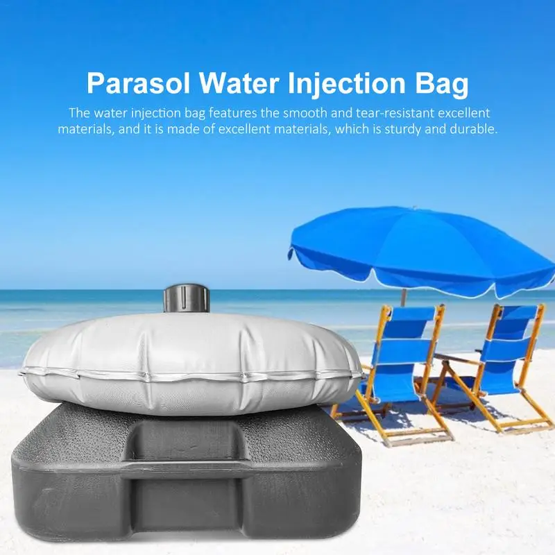 Umbrella Cover Bag Umbrella Base Round Filling Water Weight Bag Flag Stand Umbrella Filled Holder Parasol Water Injection Bag For Outdoor Leisure