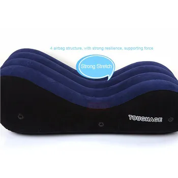 S Shape Inflatable Sex Sofa Pillow Chair Sex Sofa Bed Furniture Sexy Toys For Couples Adults Game SM Cushion Position Love Tools 4
