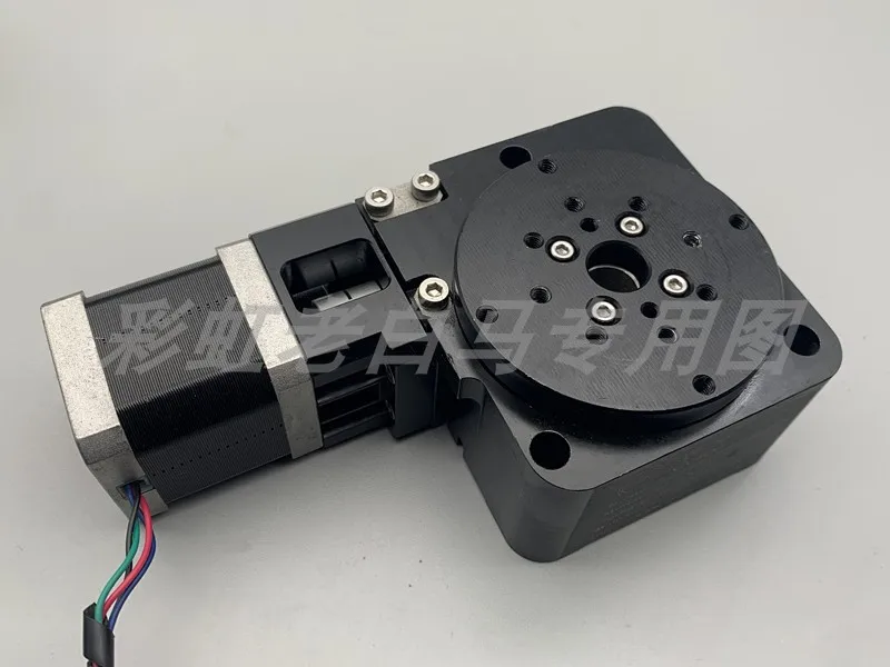 

Used Electric rotary indexing plate, 42 stepping motor turntable, R axis 360 degree rotation, table top 70MM
