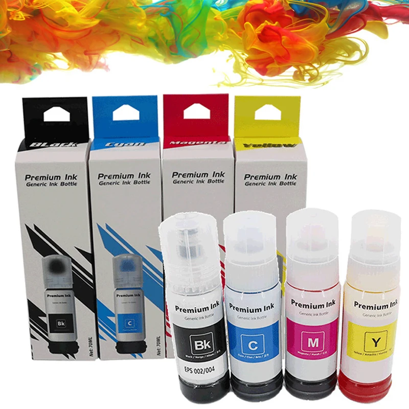 ForEPSON1pc70mlPremiumRefillInkQuickDryingRefillableInkjetCartridgeForL3251L3253