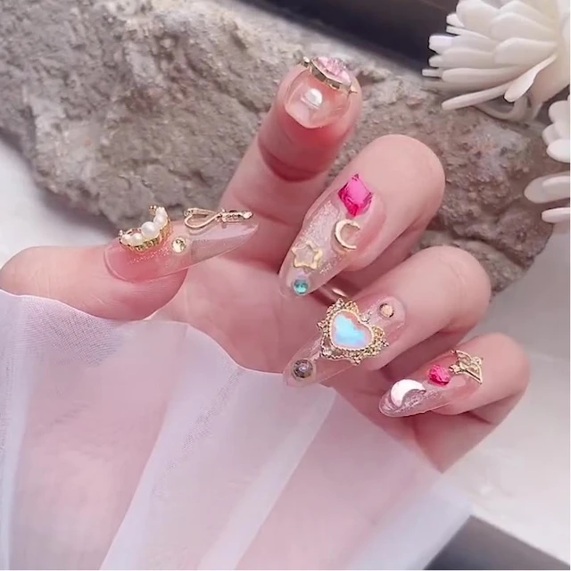 Nail Art Decorations DIY Colorful Rhinestones For Nails Accessoires  Diamonds Nail Charms Jewelry Stones Manicure - AliExpress