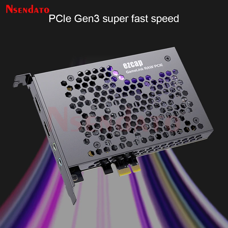Ezcap380 GameLink RAW 4K 30fps 1080p120 HDMI PCIE Video Capture Card PCI-E HDMI Audio Video Grabber Recorder with Line in Out