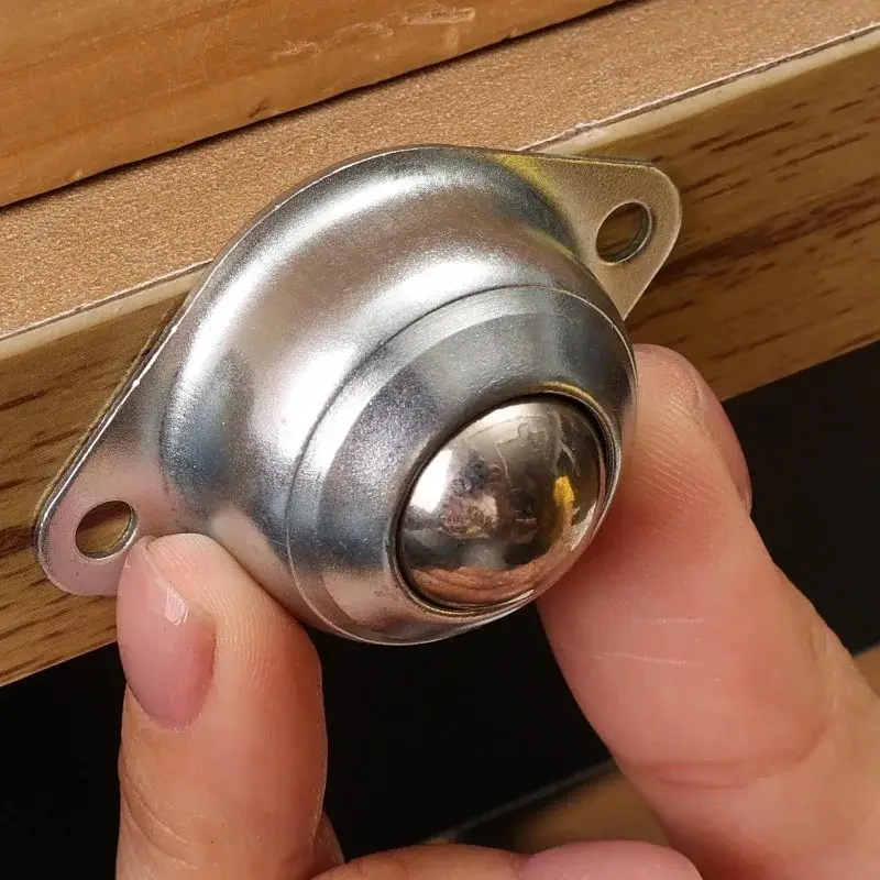 Galvanized Swivel Ball Caster Wheel Universal Round Wheel for Machinery Trolleys Furniture Hardware Assembly Line Skate Wheels image 3