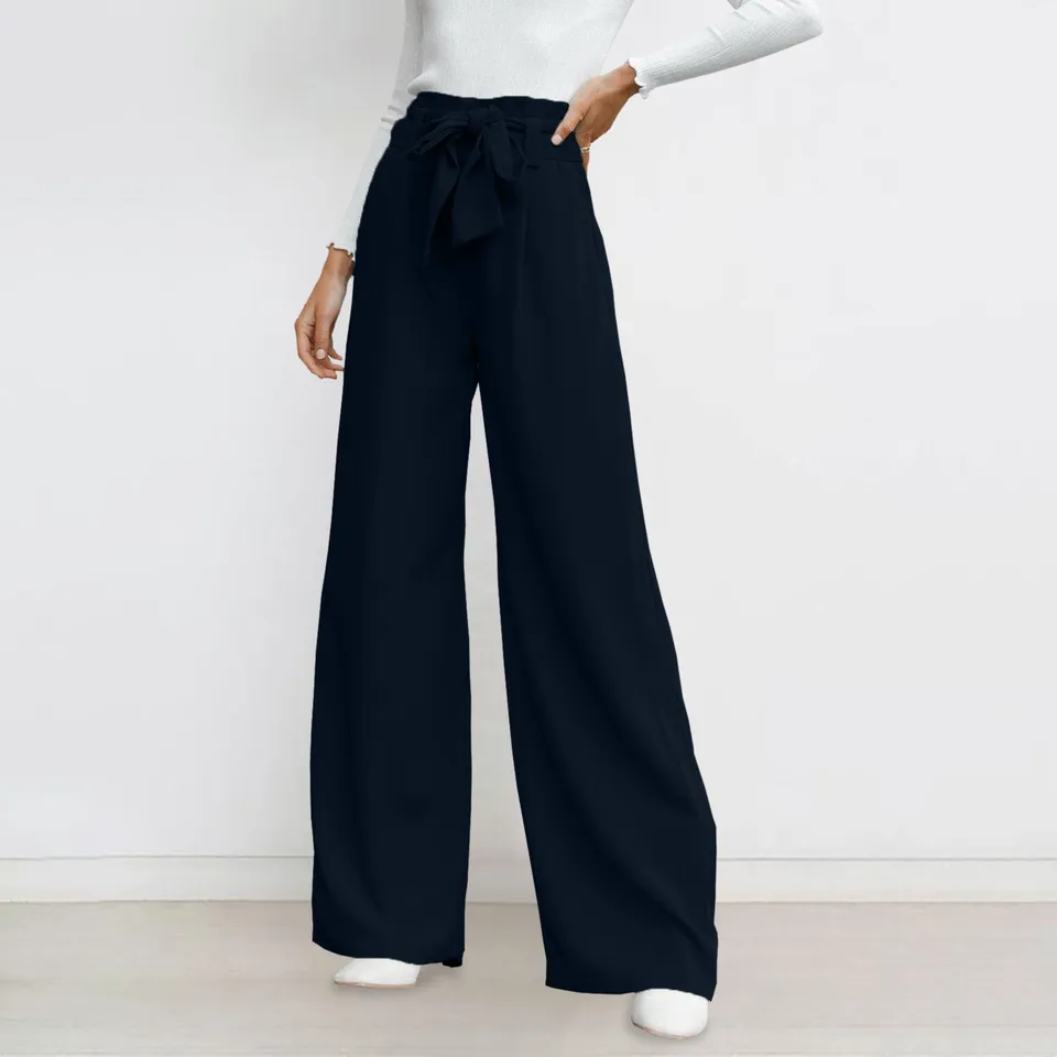 Women Business Casual Wide Leg Trousers
