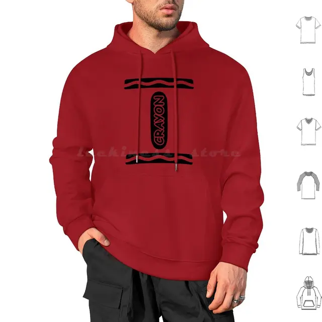 Crayon Design Hoodie: A Colorful and Creative Addition to Your Wardrobe