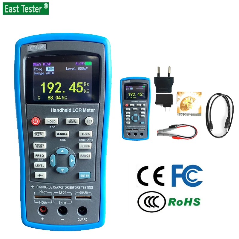 Handheld LCR Digital Bridge Capacitance Inductance Resistance Tester Professional LCR Meter Tester East ET430 ET432 ET433 digital bridge tester,lcr tester