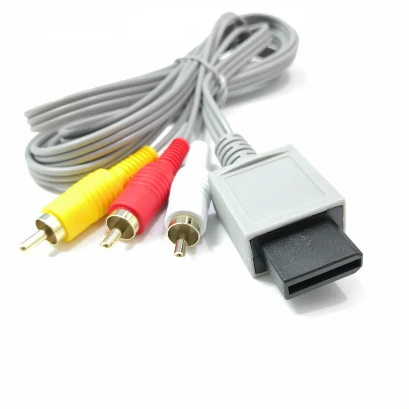 Nintendo Wii denetleyici konsolu için 1.8m 3 RCA kablosu ses Video
