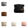 Woman Bonnet Solid Color Warmth Hat Winter Cute Cat Ear Earflap Knitted Hat Thicker Ear Protection Soft Street Beanie Hat 3