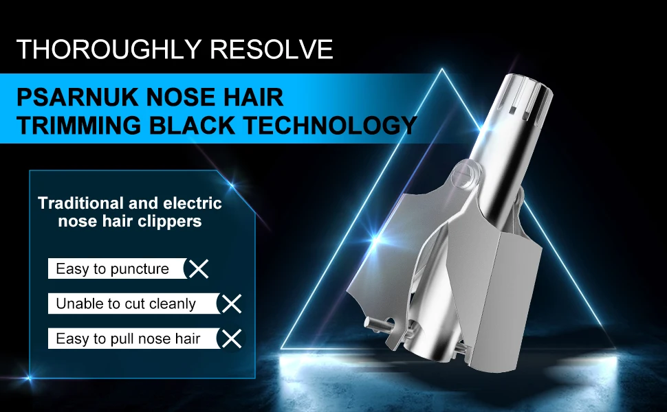 Description Picture 2 of itemNose Hair Trimmer for Men Stainless Steel Manual Shaver Suitable For Nose Hair Razor Washable Portable Nose Hair Trimmer