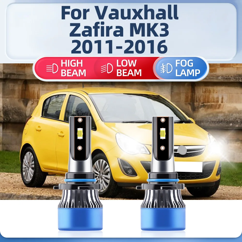 

120W Turbo Auto Lamps 20000LM LED Car Headlight Bulbs 12V 6000K White For Vauxhall Zafira MK3 2011 2012 2013 2014 2015 2016