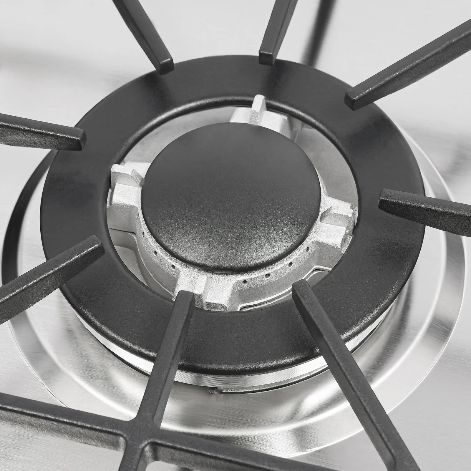 5-Burner Gas Stove Electronic Pulse Ignition Convertible Natural Gas to LPG Stainless Steel Cooktop for Home Restaurant