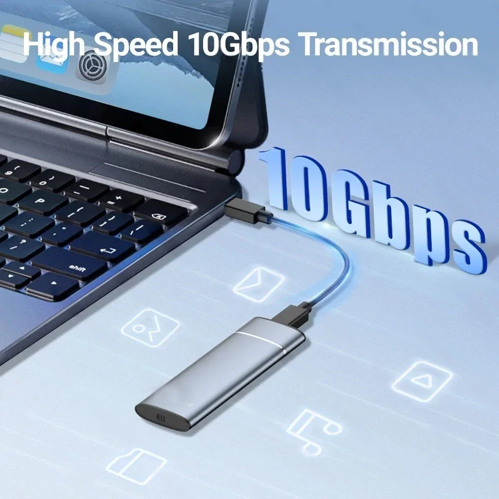 M.2 Enclosure External SSD Case Type C USB 3.1 Hard Drive Adapter M.2 2230 2242 2260 2280 Storage Box for PC SATA NVMe