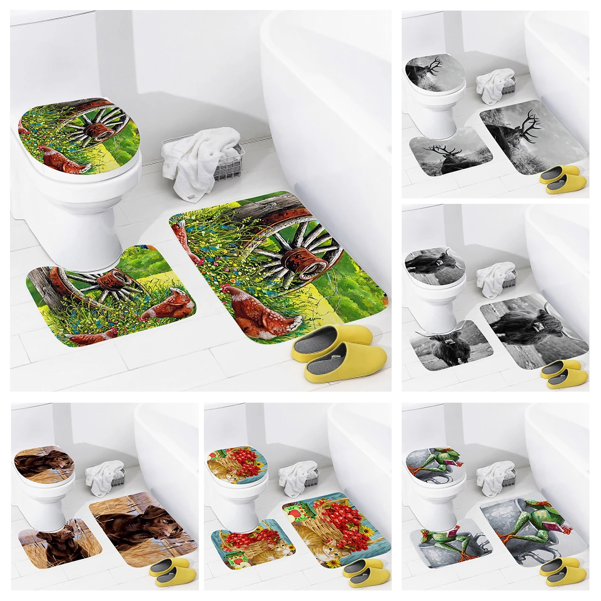 

home bathroom floor mats Bath Foot mat modern bathroom accessories rug Toilet mat Bathtub anti-slip carpet