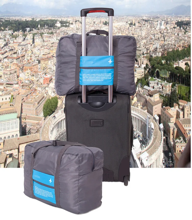 Folding Travel Bag Men Women Large Capacity Waterproof Flight Bag Portable Storage Female Luggage Backpack 32L