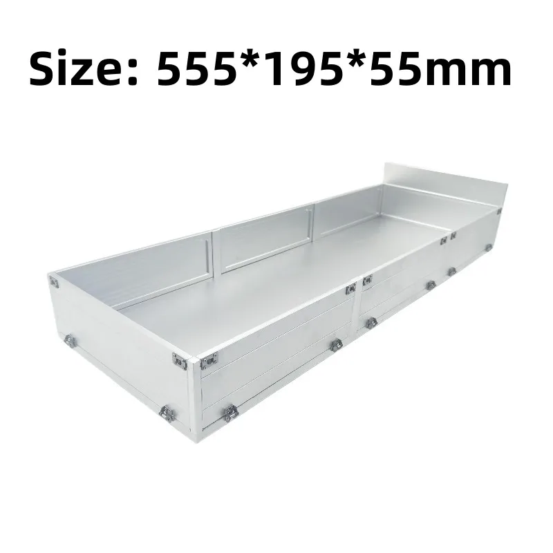 Per 1/14 Tamiya Rc Truck Metallo Lega Di Alluminio Cargo Box Body Bucket Car Scania 56360 Volvo Fh16 Man Tgx Actros Arocs Parts
