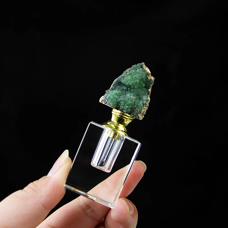 Natural Agate Essential Oil Bottle 3ML Decorative Bottle Refillable Crystal Perfume Bottle Wedding Anniversary Gifts 4