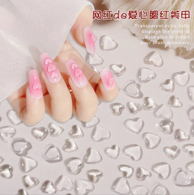 Candy Color Chrome Hearts Nail Charms