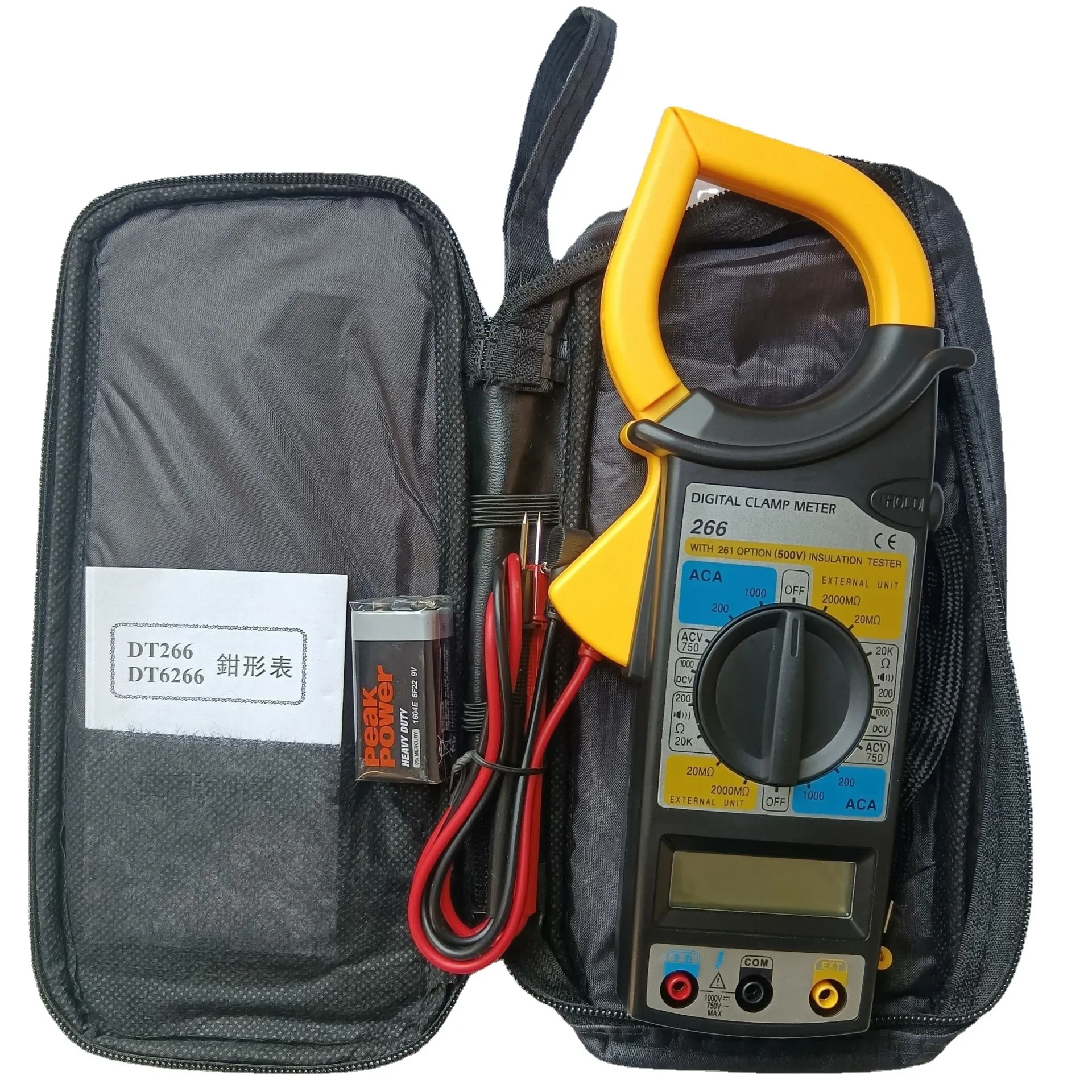 Digital Clamp Multimeter DT266 Professional Clamp Meter AC DC 1000V Current Voltage Tester Multimeter Pliers Ammeter In Stock