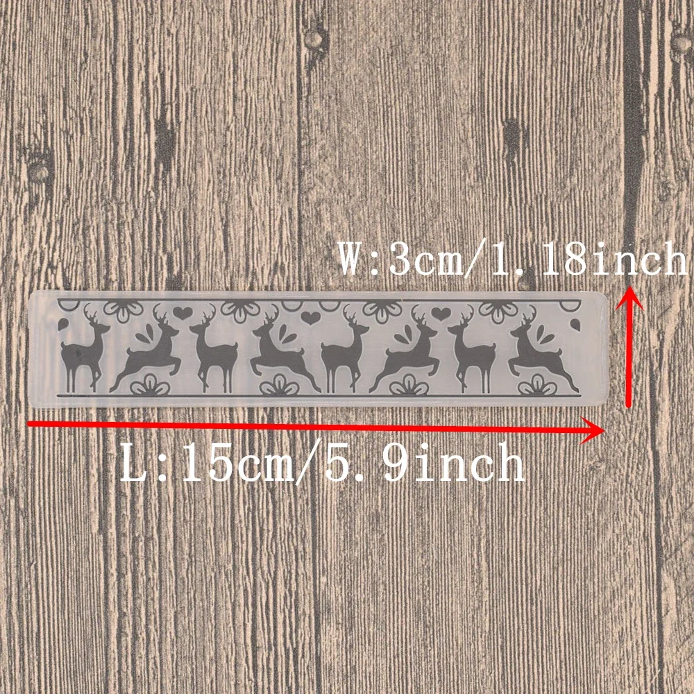Plastic Embossing Folder Animal Deer Template for Scrapbooking