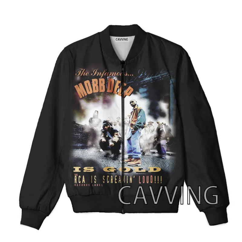 New Fashion Women/Men's  3D Print  Mobb Deep  Zipper Bomber Jackets Men Overcoat Mens Coat Zip Up Jackets 5