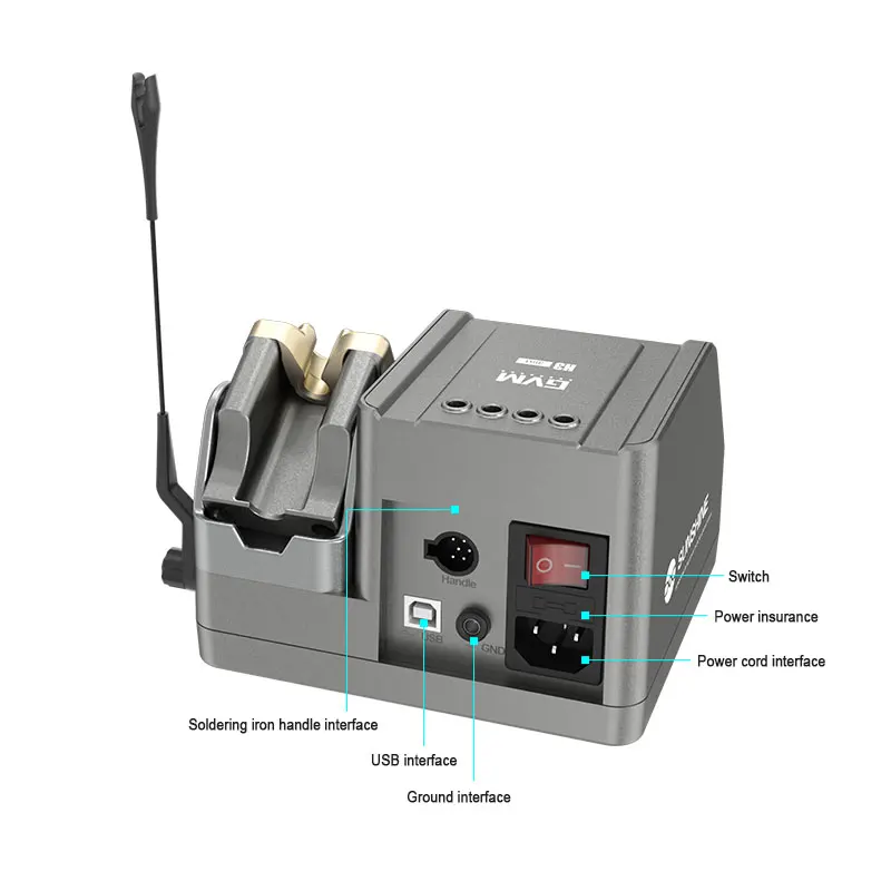 FMchip GVM H3 3 in 1 Soldering Station C210/T245/T115 Handle 80W Mobile Phone Repair Tools Professional Welding Rework Station 5