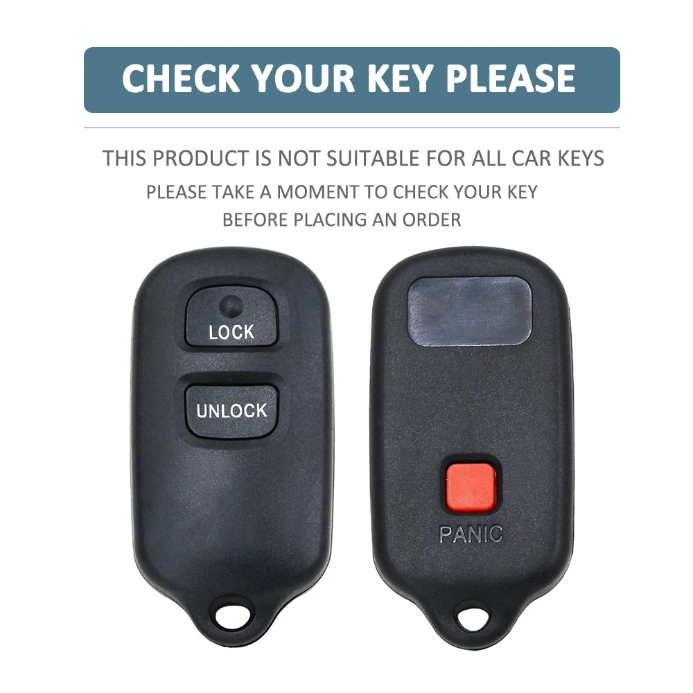 Key case key case cover car key shell remote control case cover silicone car remote key cover case 2 + 1 button for TOYOTA RAV Cruiser 4Runner Camry Celica Echo Highlander keychain accessories
