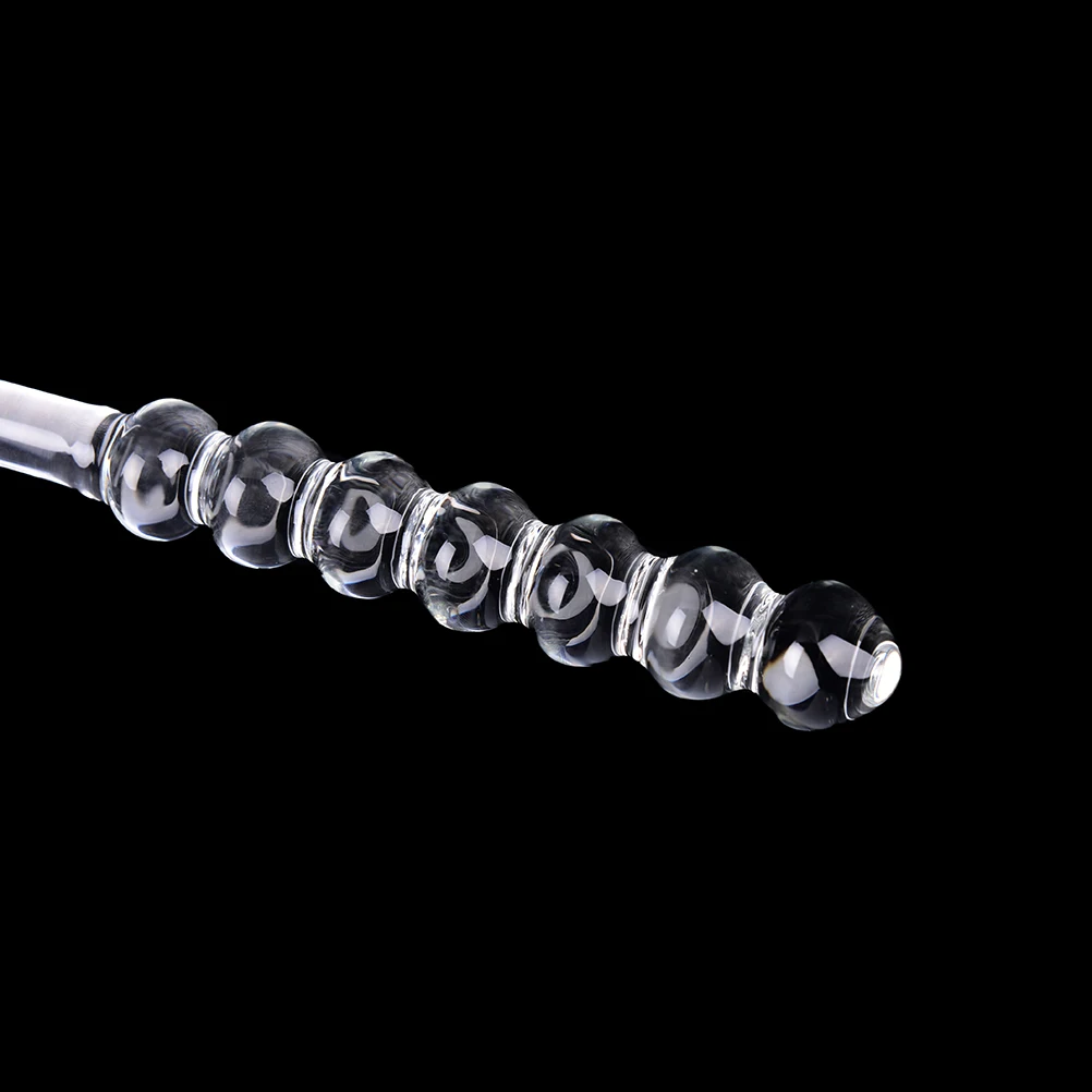 Glass Anal Transpart Butt Plug Masturbator Stimulate Dilator Anal Plug Smooth Glass_voghion.com