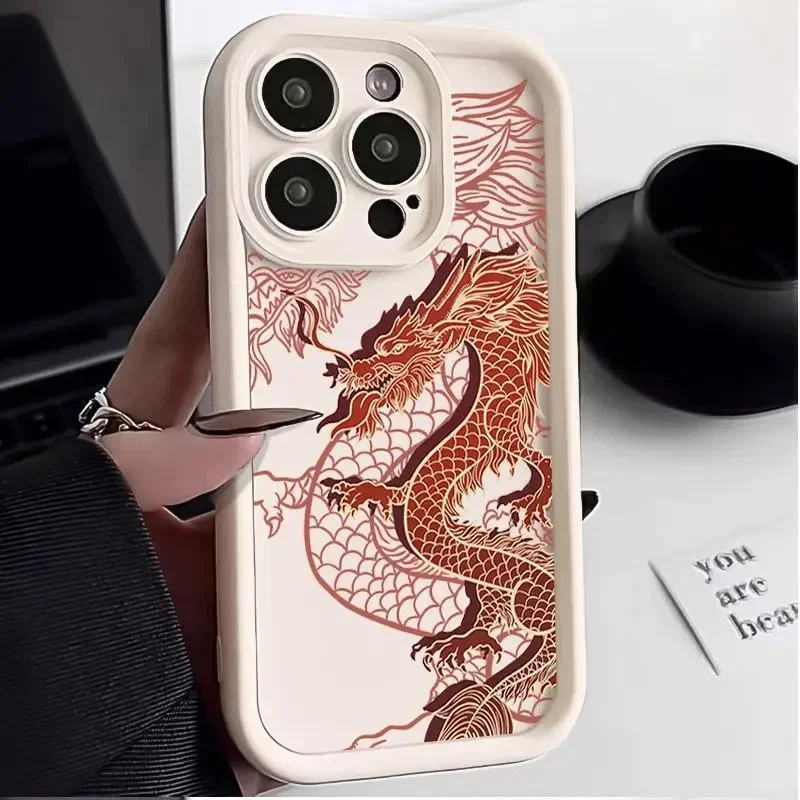 Luxury Fashion East Dragon Soft Phone Case Cover
