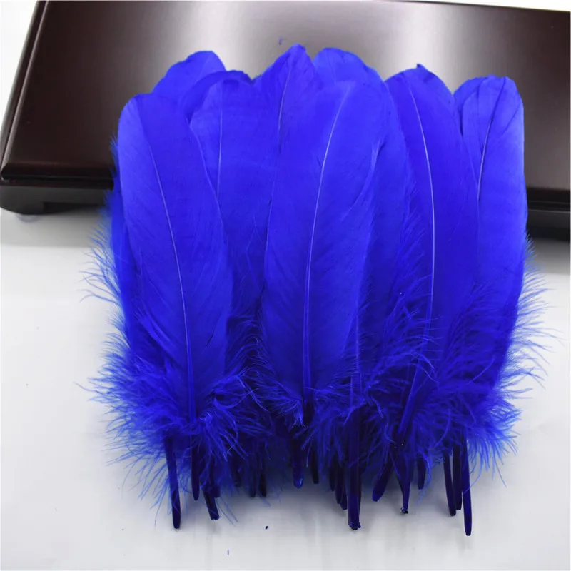 Shell Pink Hard Stick Natural Goose Feathers for Clothes Home Decoration Accessories Feathers for Jewelry Making 5-7