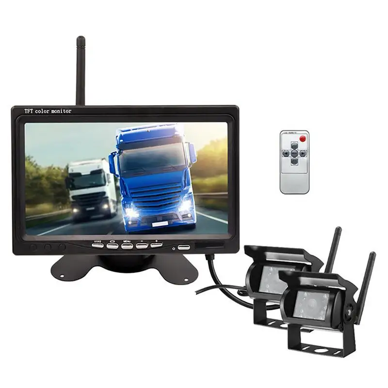 

7 Inch Car Monitor High-resolution TFT LCD Automotive Rear View Monitor For Home Security Camera Car Electronics Ideal For
