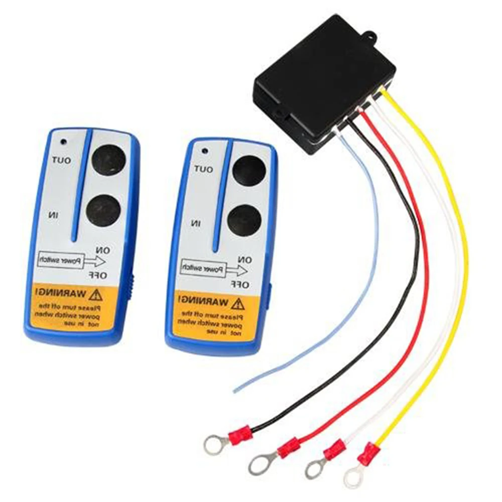 2.4G 12V 50ft Dual Handset Digital Wireless Winches Remote Control