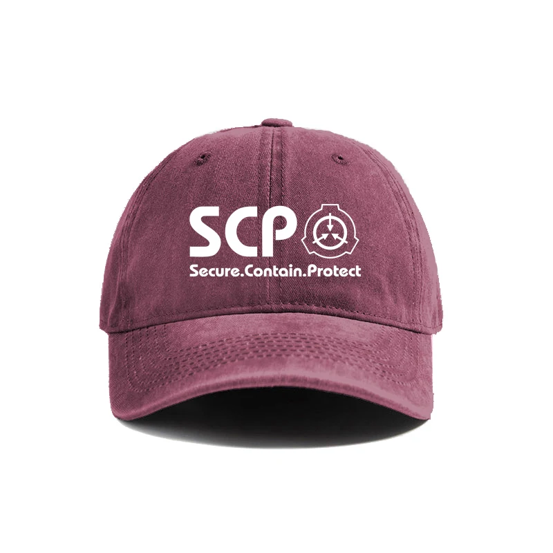 SCP Foundation Baseball Cap Distressed Hats Men Retro Outdoor Summer Adjustable MZ-153