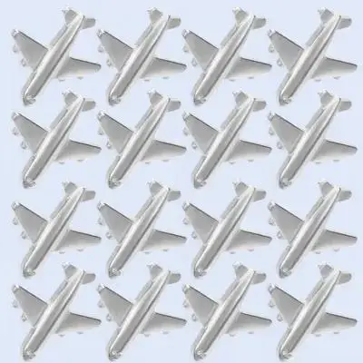 30Pcs 금속 압정 비행기 푸시 핀 귀여운 게시판 핀 사진 지도 노트 장 압정 비행기 핀