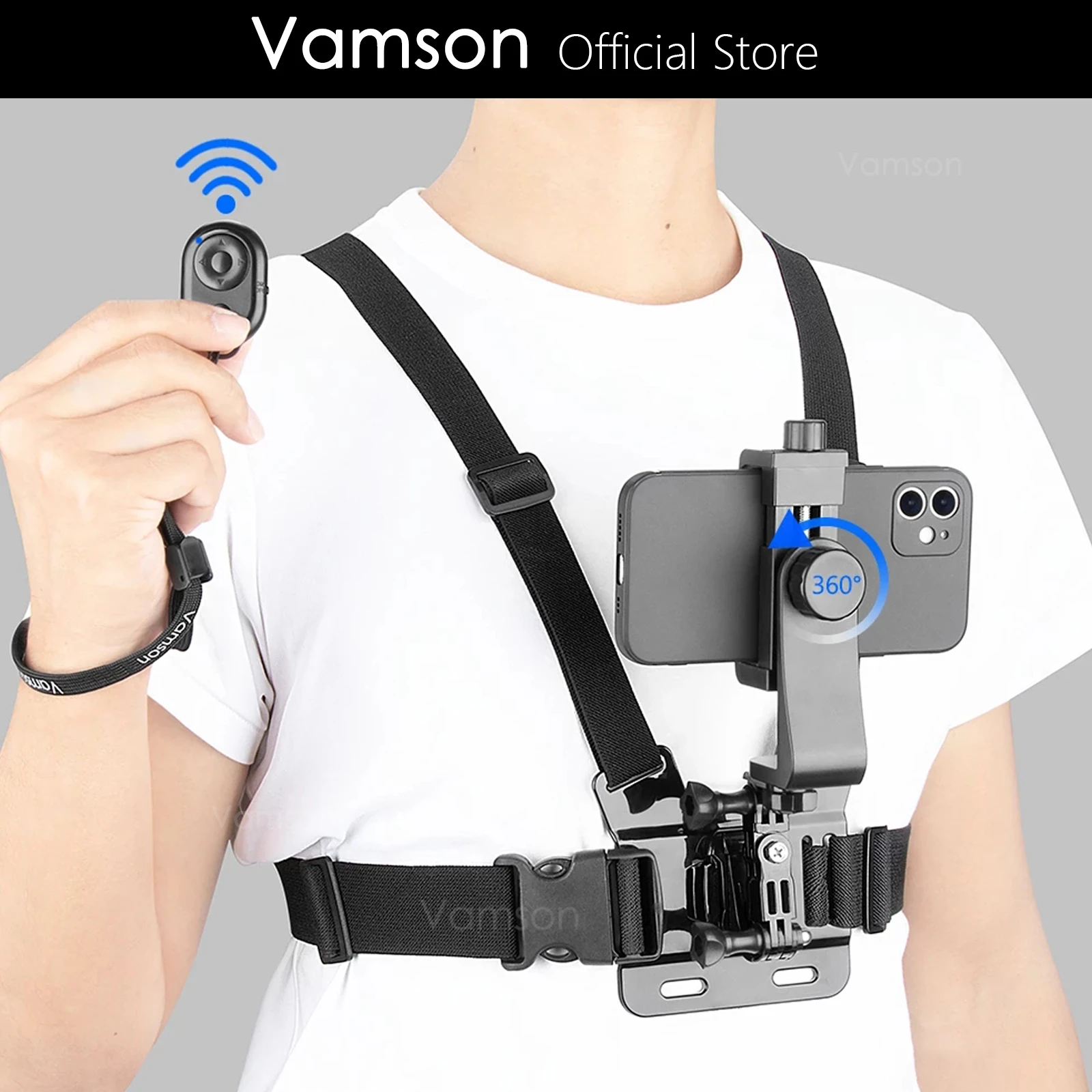 Phone Chest Mount Harness Strap Holder Chest Harness Strap Mount