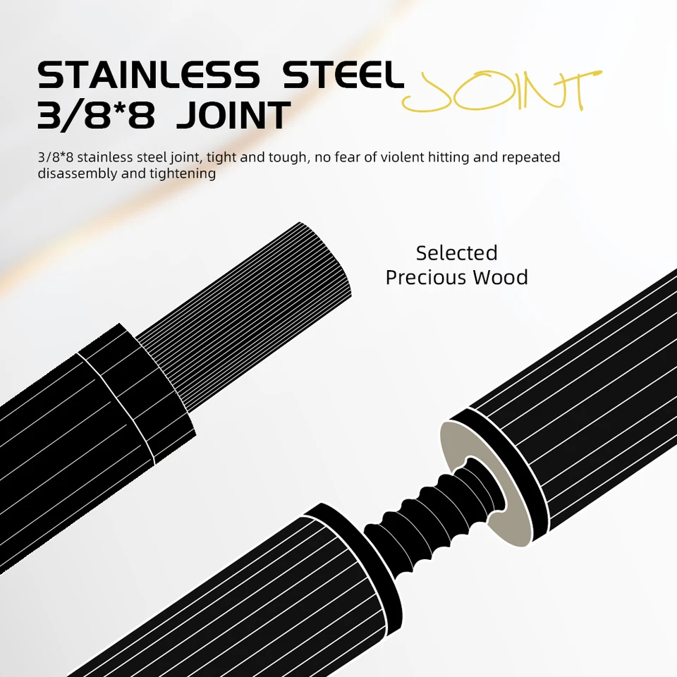 ZOKUE Carbon Fiber Pool Cue Elite Series with 12.5mm Low