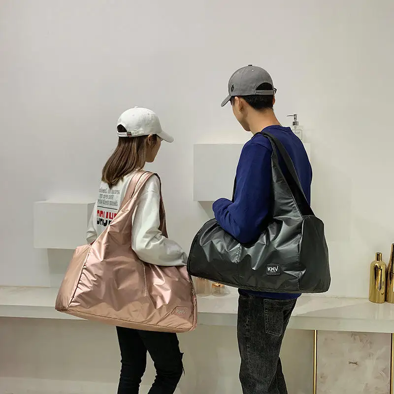 Waterproof Yoga Bag Foldable Sports Gym Travel Duffel Trolley Crossbody Bag with Dry Wet Shoes Compartment for Women Fitness Bag