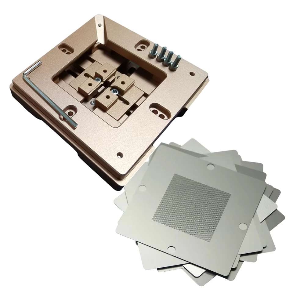 BGA Reballing Station Kit With Aluminum Holder, Stencils & Solder Balls - View #12