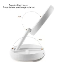 1X 10x Magnifying Vanity Mirror with LED Lighted Flexible Foldable Desk Makeup Mirror Lighting Dressing Makeup Lamp - Image 5