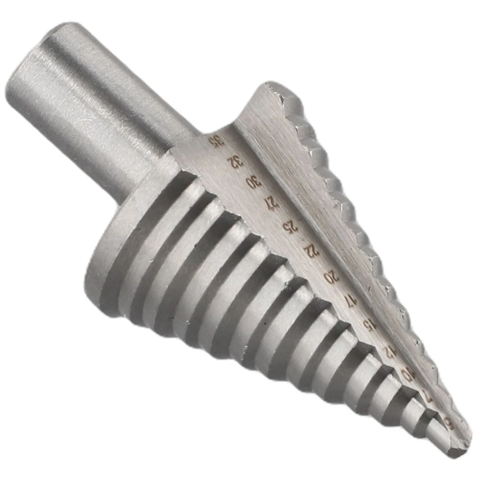 5-35mm Titanium Coated Step Drill Bits 13 Steps HSS Straight Groove Step Cone Drill HSS Wood Metal Hole Cutting Tools