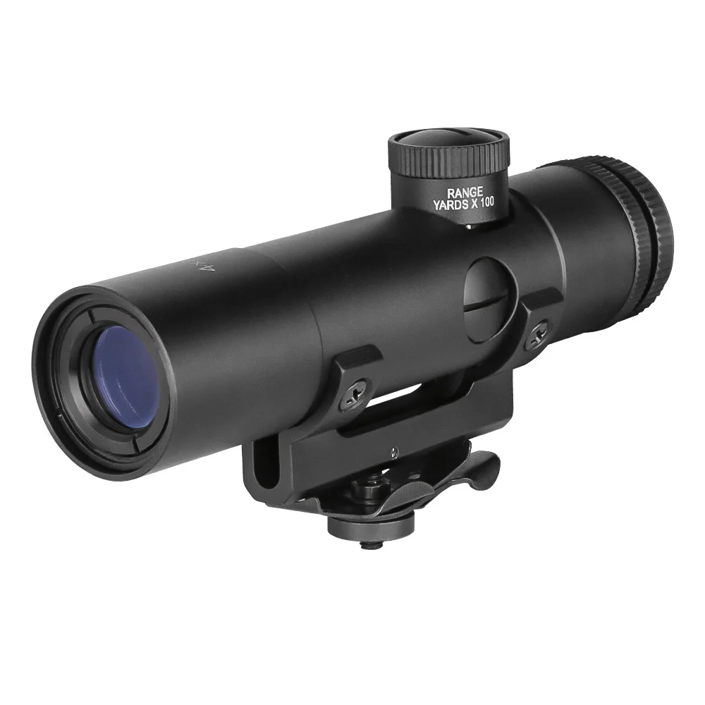 SPINA Optics 4X20 Tactical Rifle Scope BDC Turret Mil-Dot Reticle