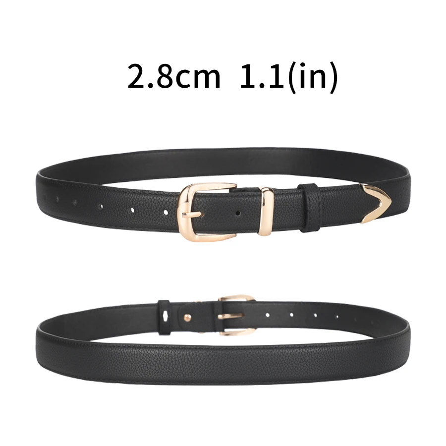 New Women Belts A Solid Color Casual, Retro and Elegant PU  Jeans and Coats Belt, Suitable for All Four Seasons Unisex Belts - 3