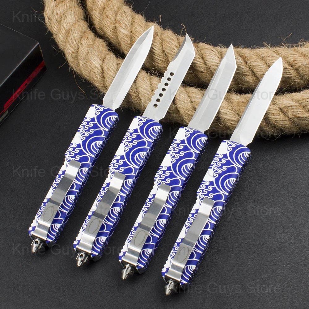

Micro OTF Tech Knife UT Geisha Series D2 Steel Blade 59-60HRC T6061 Aviation Aluminum Handle Outdoor Self Defense Pocket Knife
